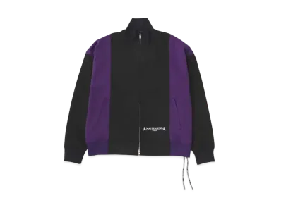 mastermind WORLD Oversized 2 Color Track Jacket "Black Purple"