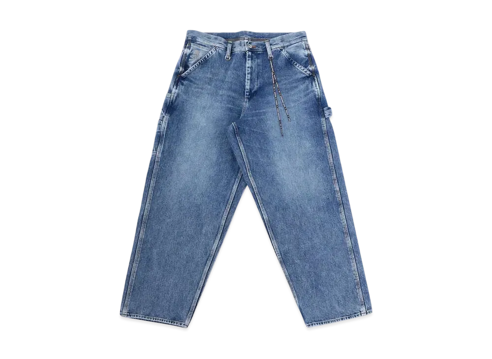 mastermind WORLD Baggy 2 Way Stretched Work Denim Pants "Indigo"