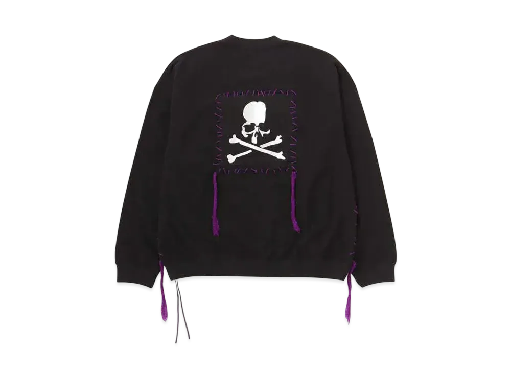 mastermind WORLD Boxy Hand-Stitched Crewneck "Black"