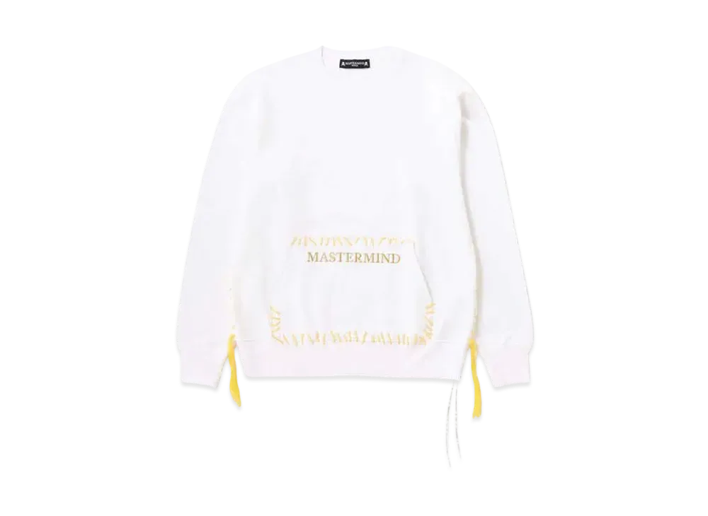 mastermind WORLD Hand-Stitched Crewneck "White"