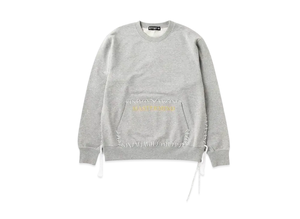 mastermind WORLD Hand-Stitched Crewneck "Top Gray"