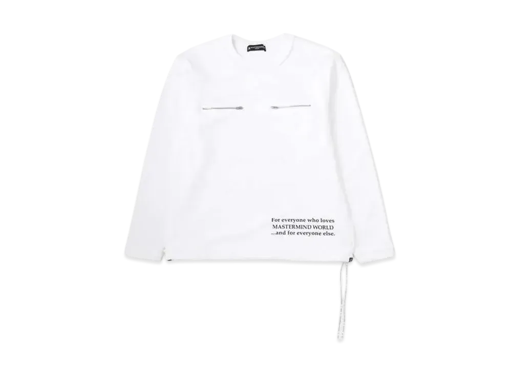 mastermind WORLD Inside Out Crewneck "White"