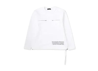 mastermind WORLD Inside Out Crewneck "White"