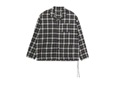 mastermind WORLD Flannel Shirt Jacket "Black"