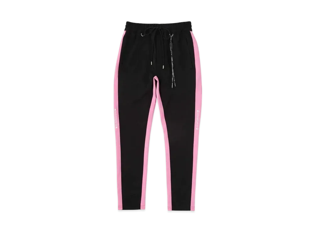 mastermind WORLD Slim Fit Track Pants "Black Pink"