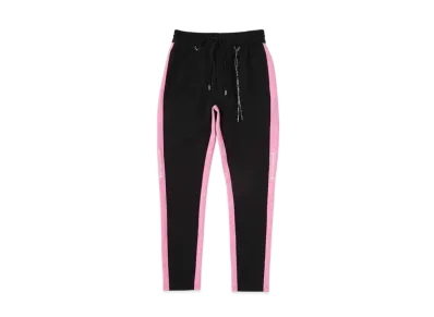mastermind WORLD Slim Fit Track Pants "Black Pink"
