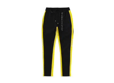 mastermind WORLD Slim Fit Track Pants "Black Yellow"