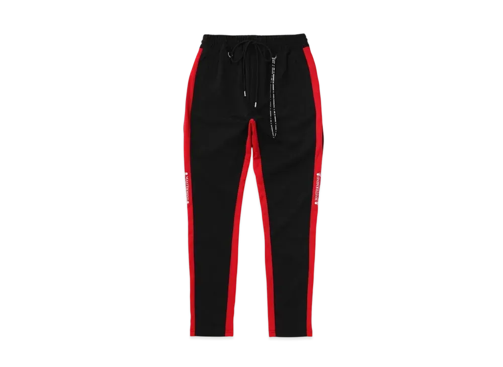 mastermind WORLD Slim Fit Track Pants "Black Red"