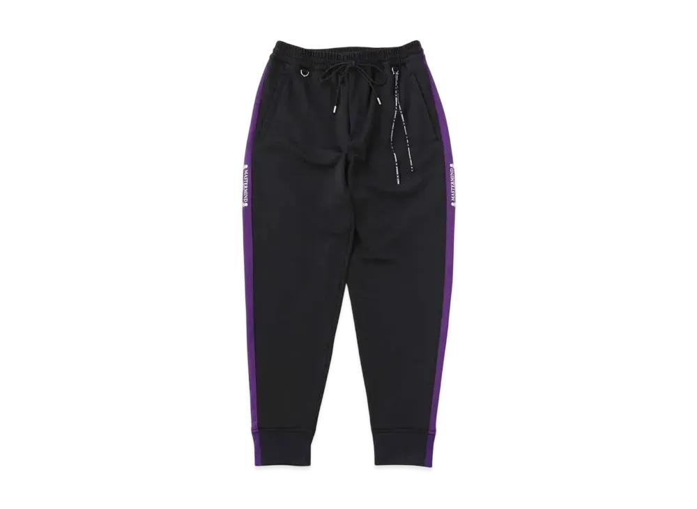 mastermind WORLD Side Line Track Pants "Black Purple"