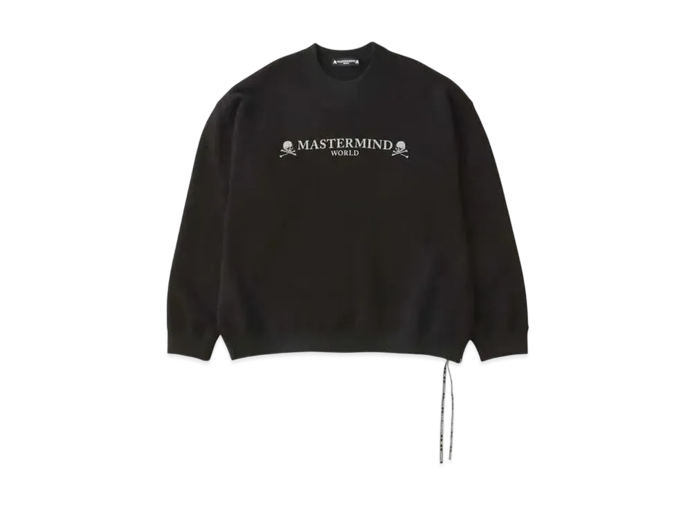mastermind WORLD Boxy High Crewneck "Black"