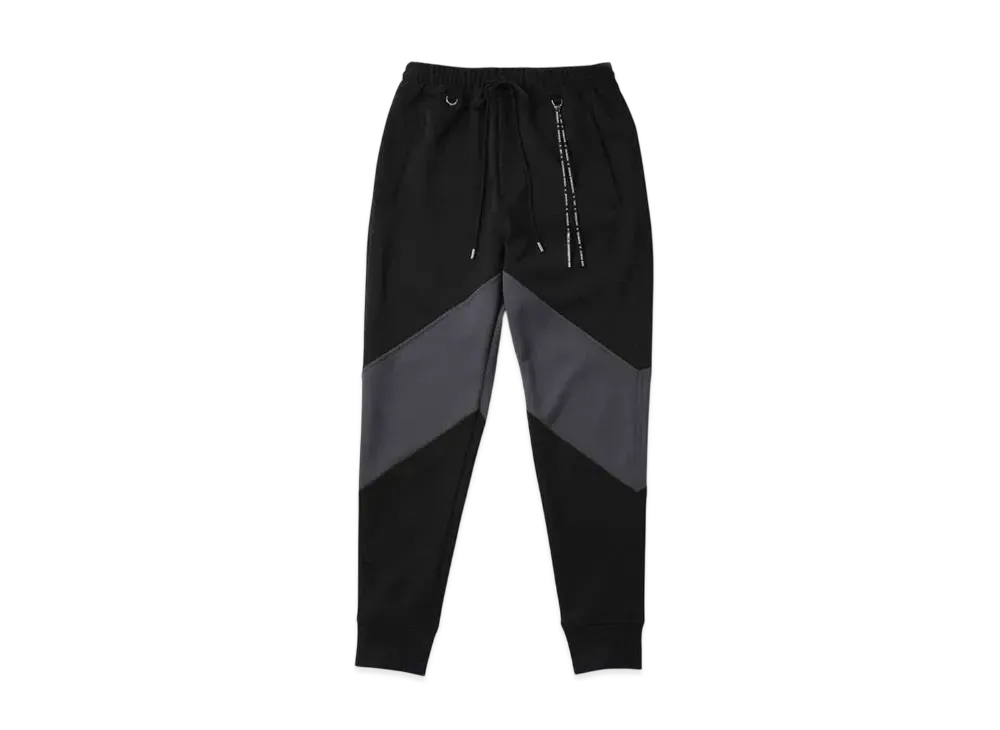 mastermind WORLD Lim Fit V Line Track Pants "Black Charcoal"