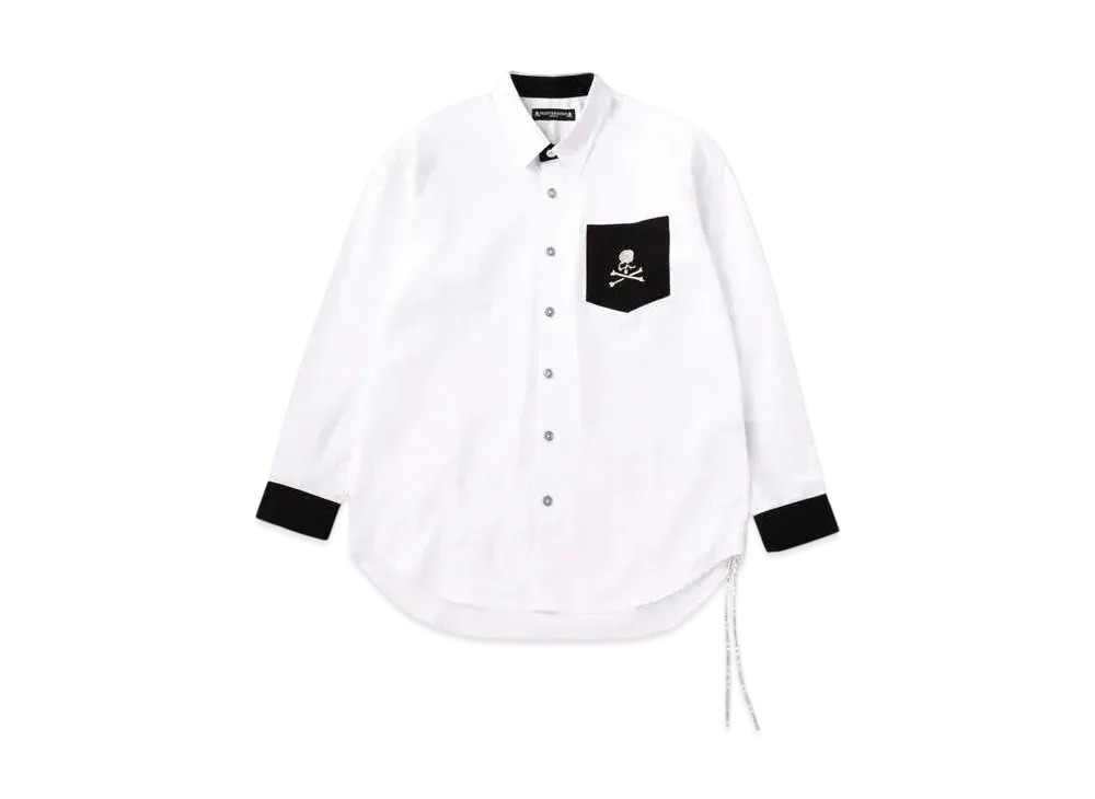 mastermind WORLD Masterseed Satin LS Shirt "White"