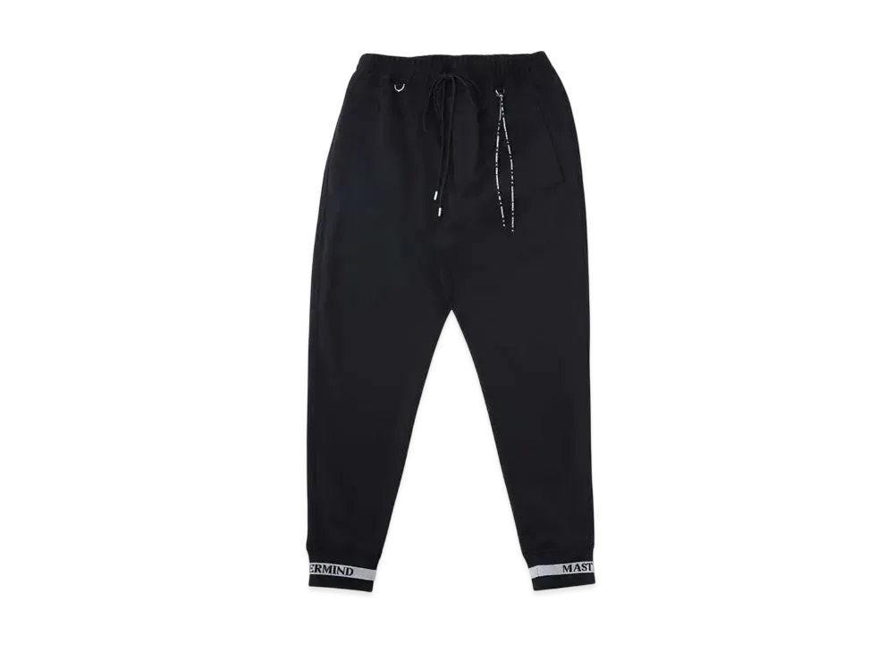 mastermind WORLD Slim Fit Colorribbed Track Pants "Black Silver"