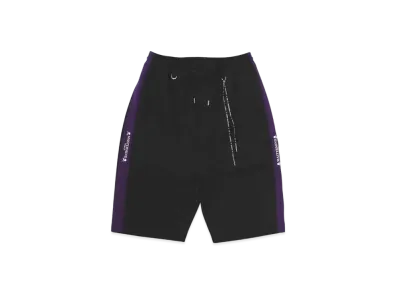 mastermind WORLD Loose Side Line Track Shorts "Black Purple"