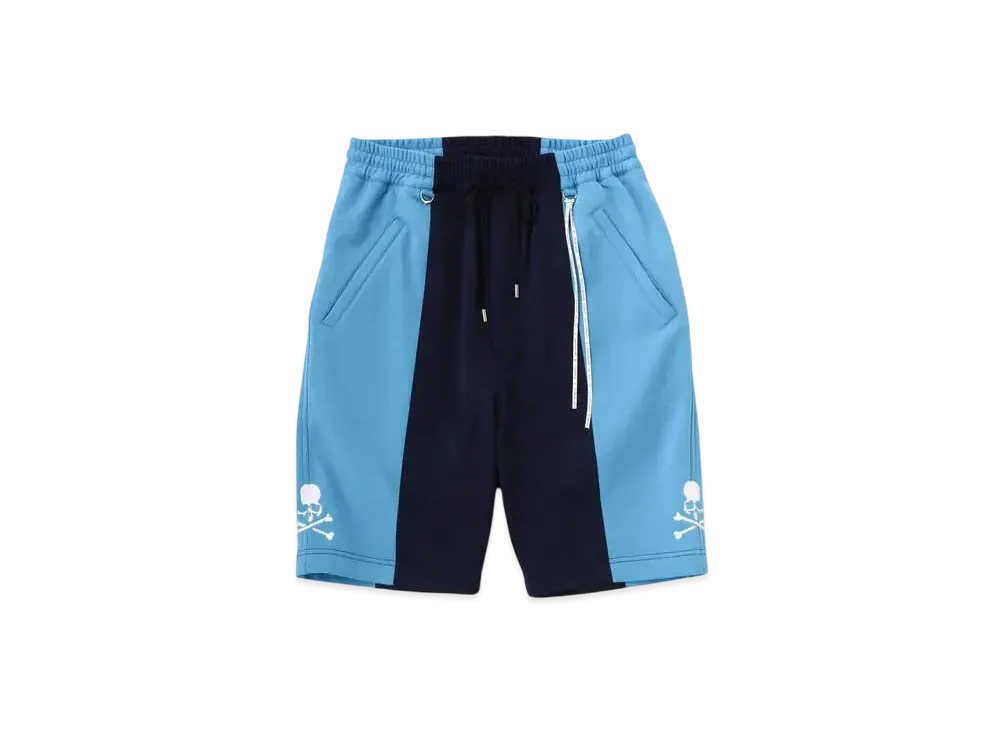 mastermind WORLD 3 Color Track Shorts "Navy Sky Blue"