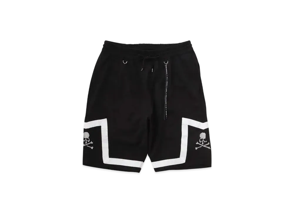 mastermind WORLD Jacquard Tape Bb Shorts "Black (White Tape)"