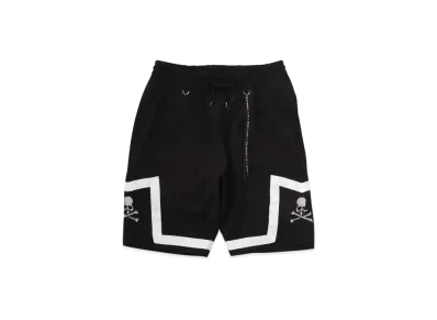 mastermind WORLD Jacquard Tape Bb Shorts "Black (White Tape)"