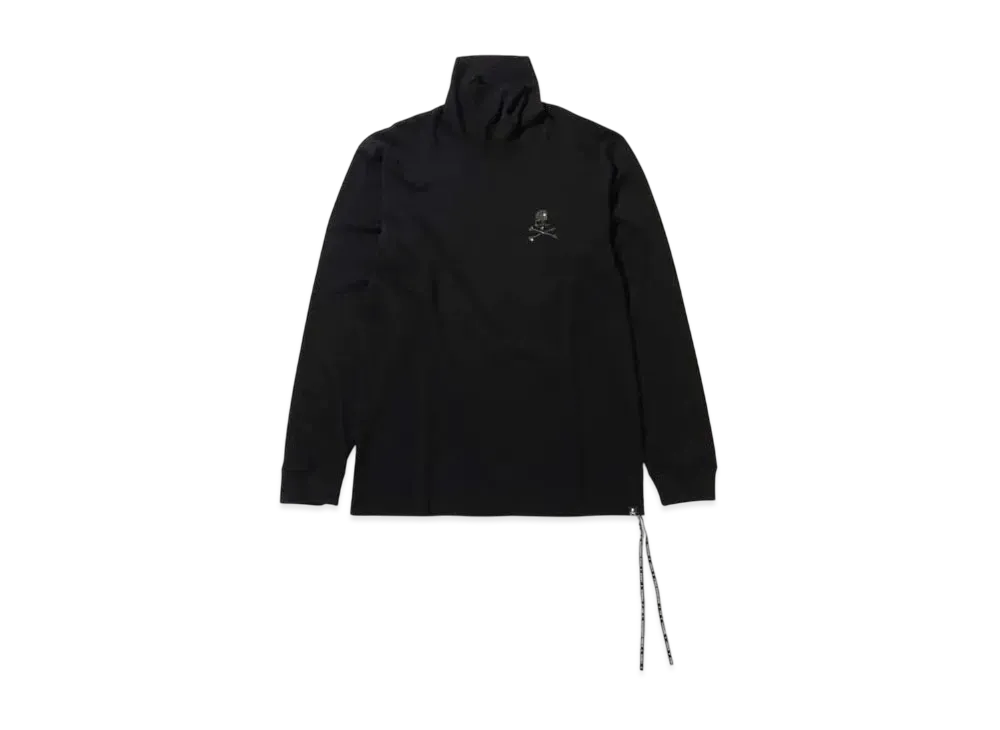 mastermind WORLD Swarovski(R) Turtleneck LS Tee "Black"