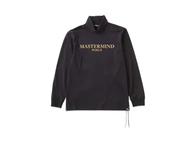 mastermind WORLD Cork Mockneck LS Tee "Black"