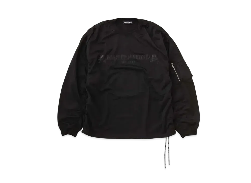 mastermind WORLD Boxy Bomber LS Tee "Black"