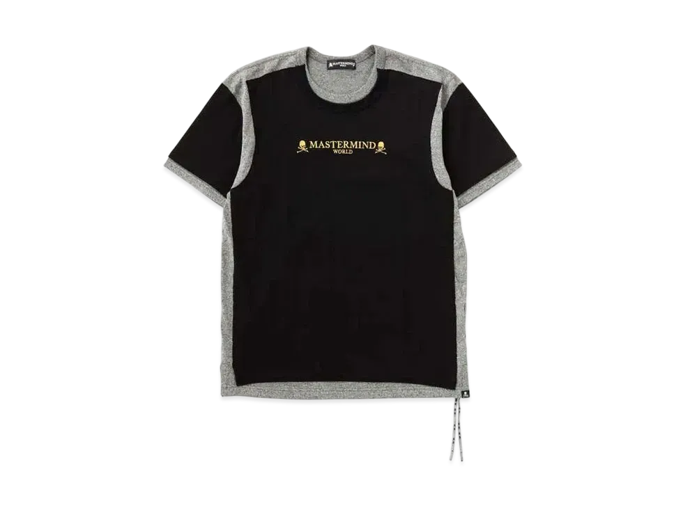 mastermind WORLD Double Layered Tee "Black Top Gray"