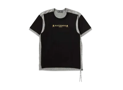 mastermind WORLD Double Layered Tee "Black Top Gray"