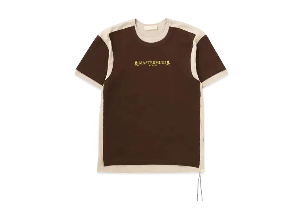 mastermind WORLD Double Layered Tee "Brown Sand"
