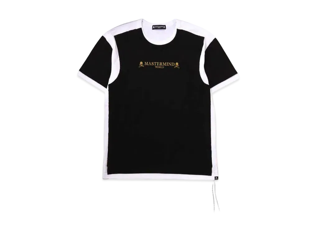 mastermind WORLD Double Layered Tee "Black White"