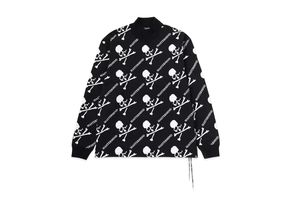 mastermind WORLD All Over Print Mockneck "Black"