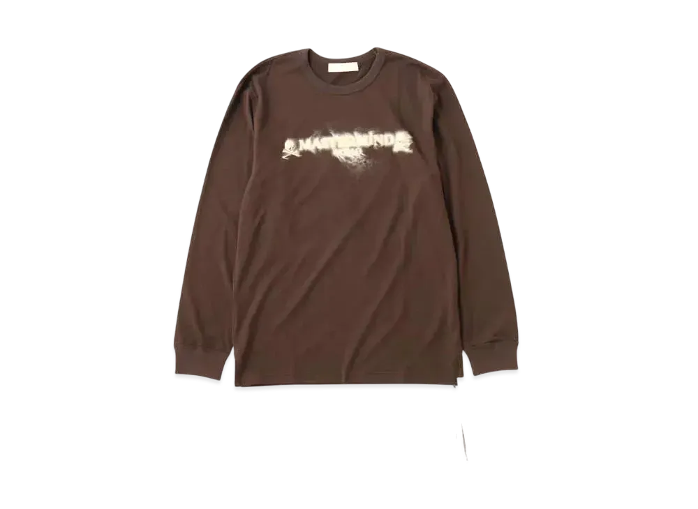 mastermind WORLD Sand Logo LS Tee "Brown"