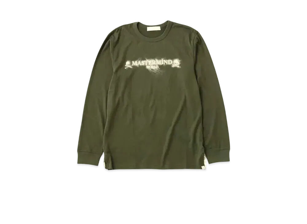 mastermind WORLD Sand Logo LS Tee "Olive"
