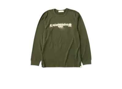 mastermind WORLD Sand Logo LS Tee "Olive"