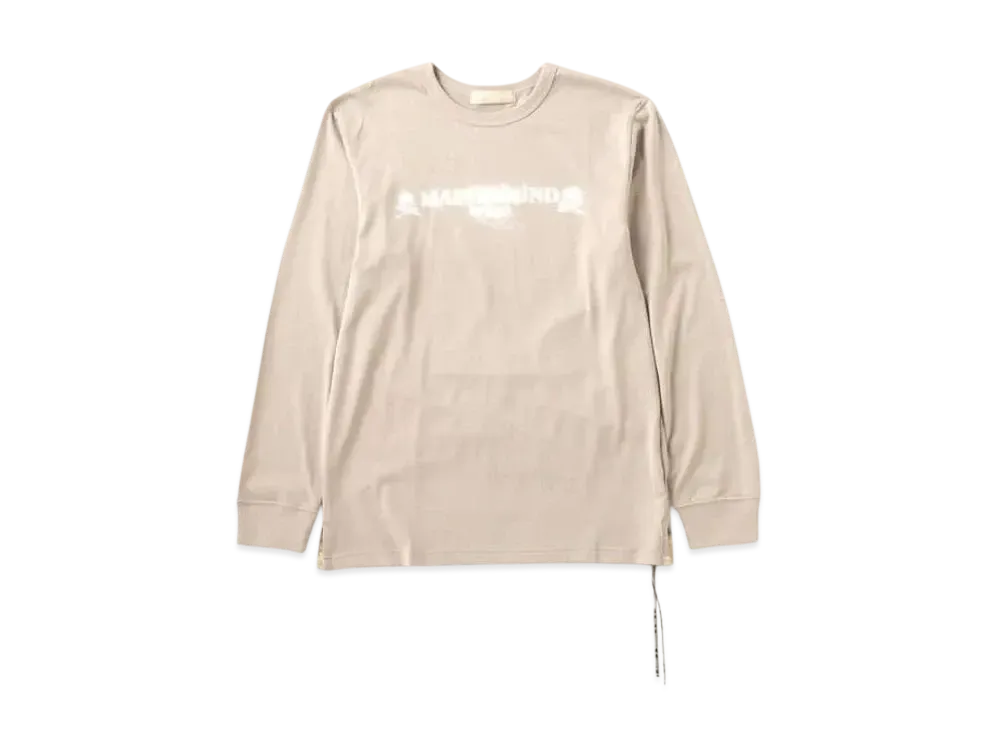 mastermind WORLD Sand Logo LS Tee "Sand"