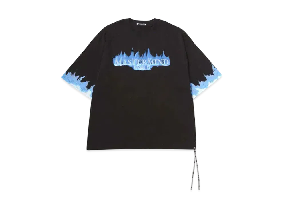 mastermind WORLD Boxy Frame Tee "Black (Blue)"