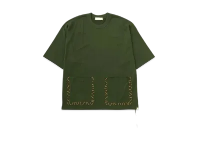 mastermind WORLD Boxy Hand Stitched Tee "Olive"