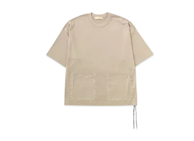 mastermind WORLD Boxy Hand Stitched Tee "Sand"