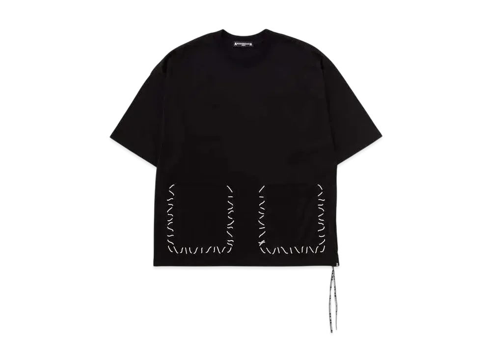 mastermind WORLD Boxy Hand Stitched Tee "Black"