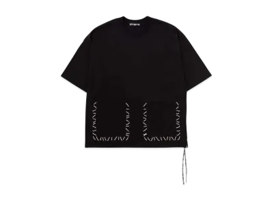 mastermind WORLD Boxy Hand Stitched Tee "Black"