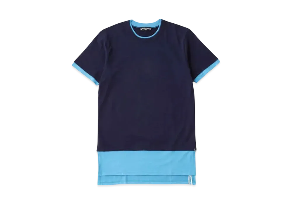 mastermind WORLD Layered Tee "Navy Sky Blue"