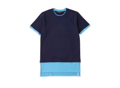 mastermind WORLD Layered Tee "Navy Sky Blue"