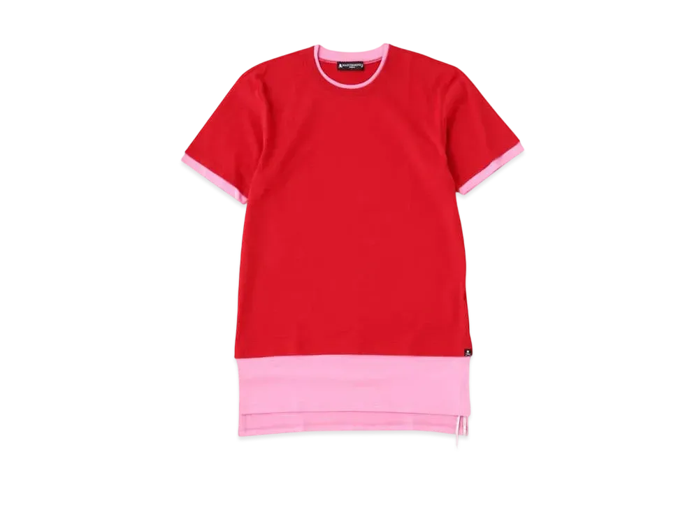 mastermind WORLD Layered Tee "Red Pink"