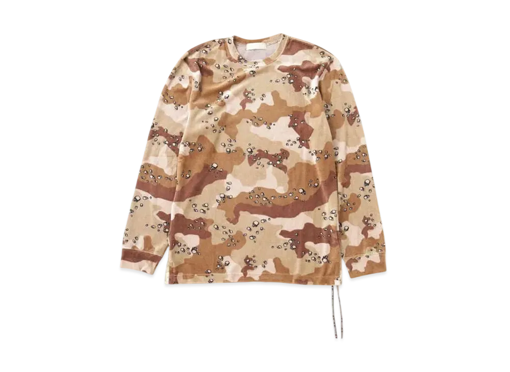 mastermind WORLD Velour LS Tee "Desert"