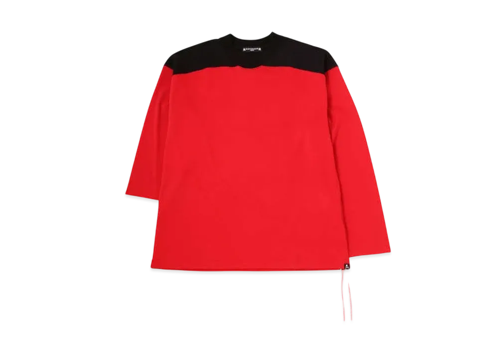 mastermind WORLD Football LS Tee "Black Red White"