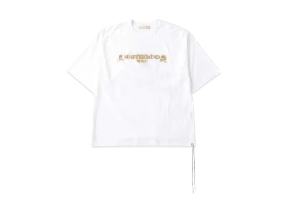 mastermind WORLD Boxy Sand Logo Tee "White"