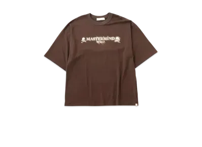 mastermind WORLD Boxy Sand Logo Tee "Brown"