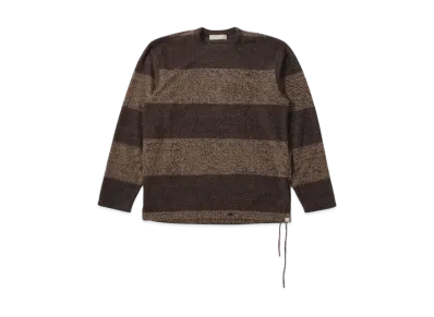 mastermind WORLD Pile Stripe Tee "Brown Camel"