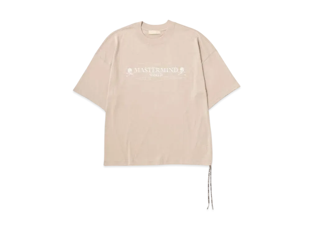 mastermind WORLD Boxy Noise Tee "Sand"