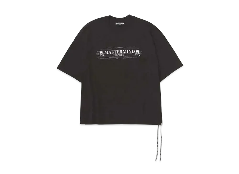 mastermind WORLD Boxy Noise Tee "Black"