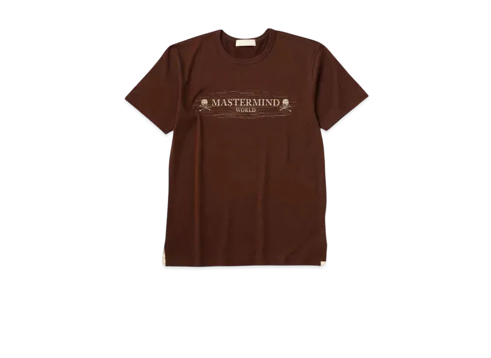 mastermind WORLD Noise Tee "Brown"