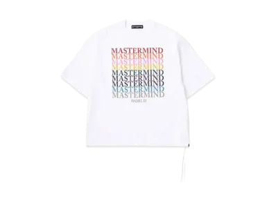 mastermind WORLD Boxy Multi Logo Tee "White"